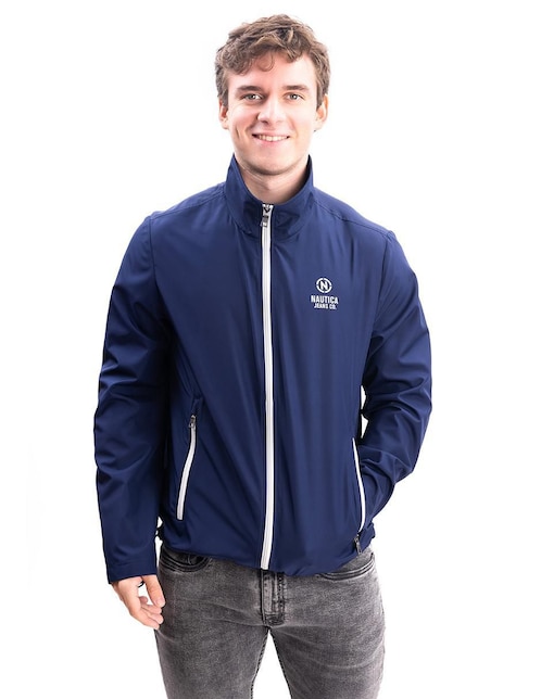 Chamarra casual Nautica Jeans con bolsillos para hombre