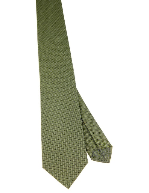 Corbata regular de seda estampado para hombre 1