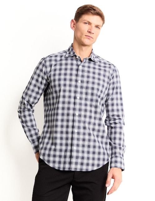 Camisa casual de algodón manga larga para hombre 1