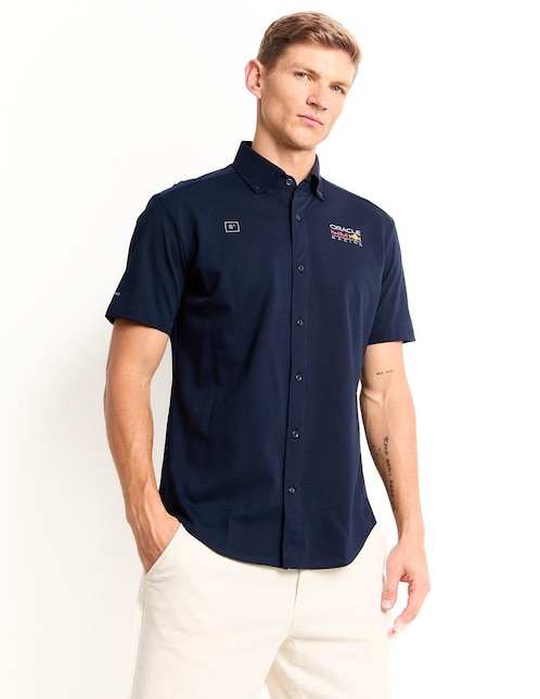 Camisa casual de algodón manga corta para hombre 1