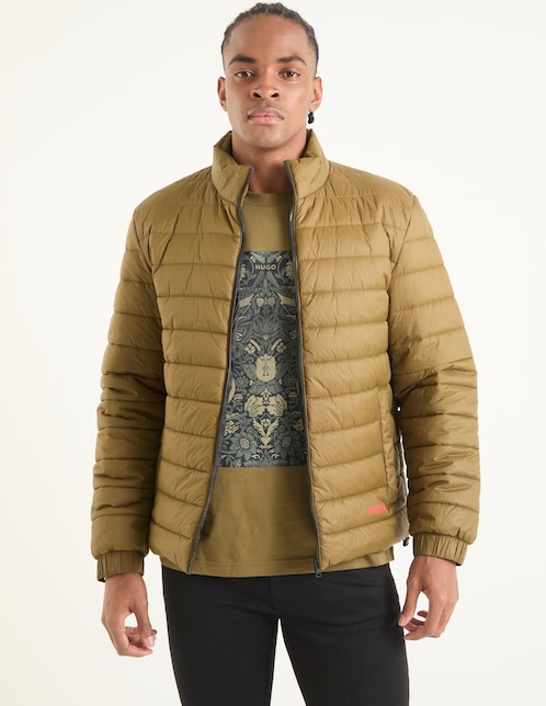 Chamarra acolchada Hugo impermeable con bolsillos para hombre