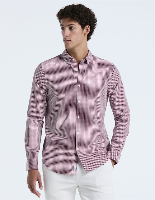 Camisa casual de algodón manga larga para hombre 1