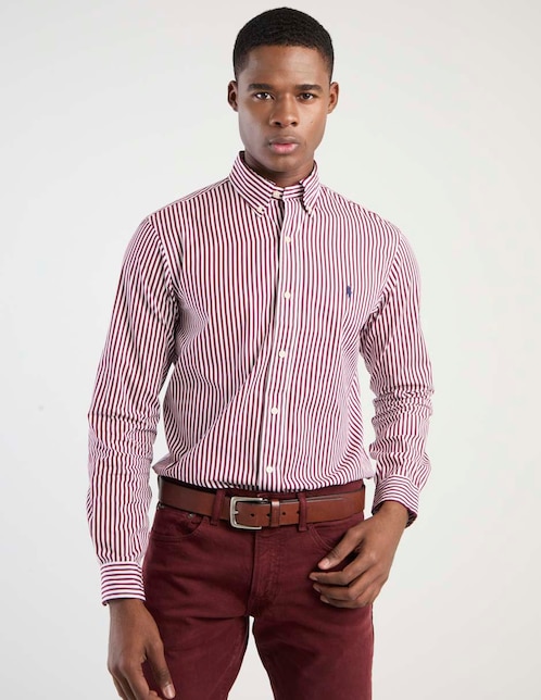 Camisa casual de algodón manga larga para hombre 1