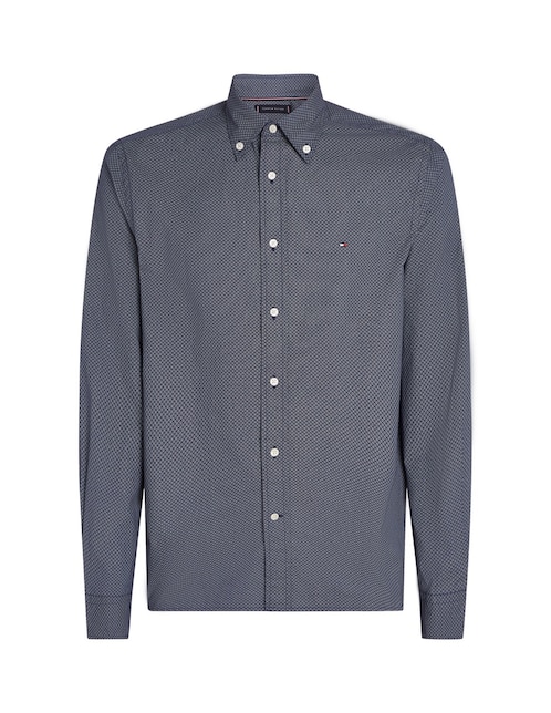 Camisa casual Tommy Hilfiger de algodón manga larga para hombre