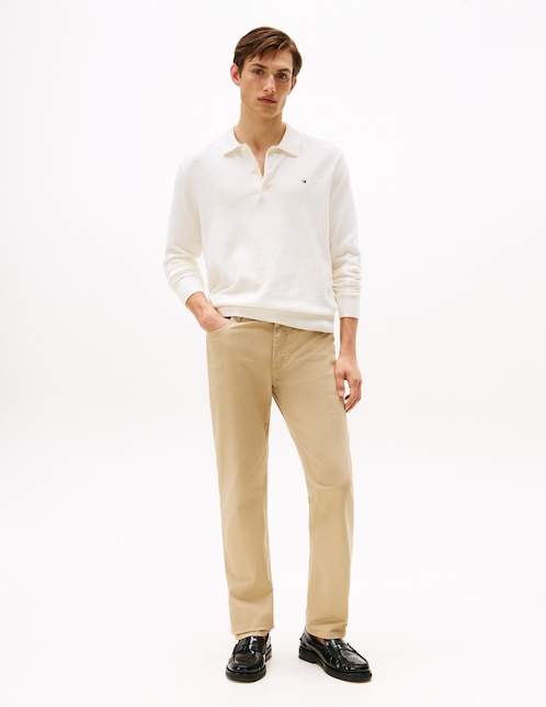 Pantalón regular de algodón para hombre 1