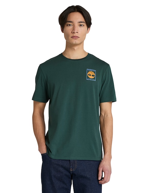 Playera Tee Bar Stitch Cuello Redondo Para Hombre
