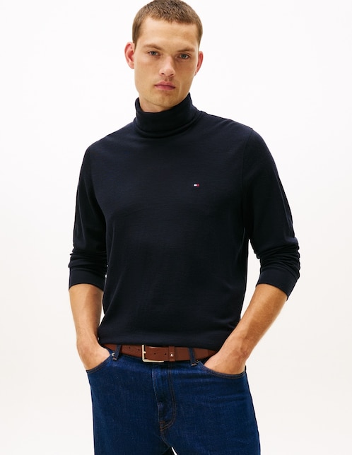 Playera cuello tortuga para hombre 1