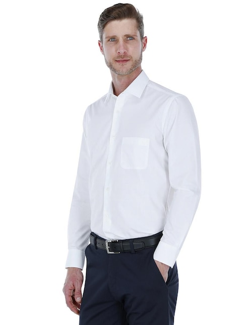 Camisa de vestir Scappino de algodón manga larga para hombre