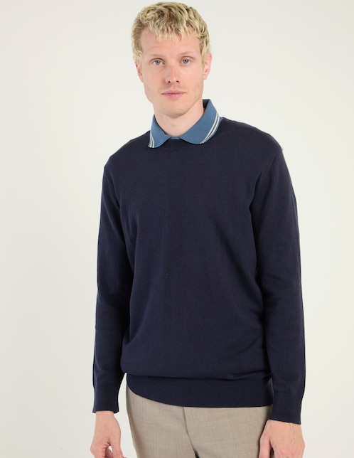 SUETER SCAPPINO SWMO00, G, AZUL MARINO