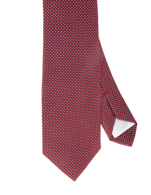 Corbata regular de seda estampado para hombre 1