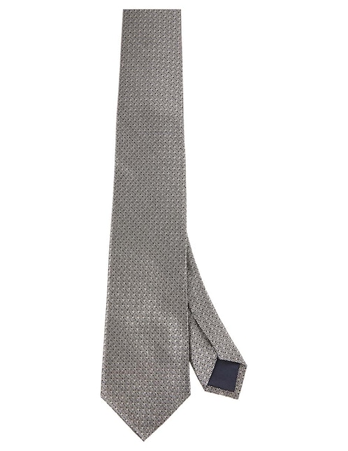 Corbata regular de seda estampado lunares para hombre 1
