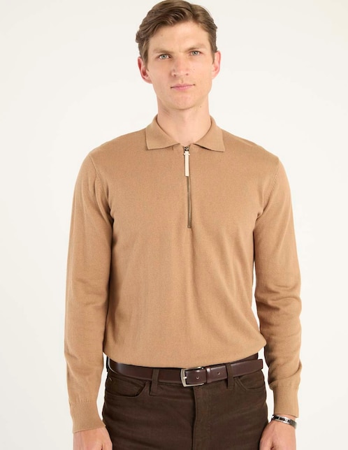Suéter Scappino cuello con cierre para hombre