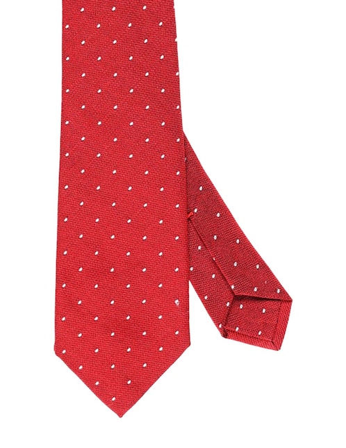 Corbata regular estampado lunares para hombre 1