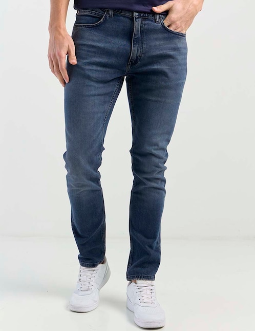 Jeans skinny Hugo lavado medio para hombre
