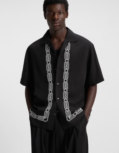 Camisa casual Hugo manga corta para hombre