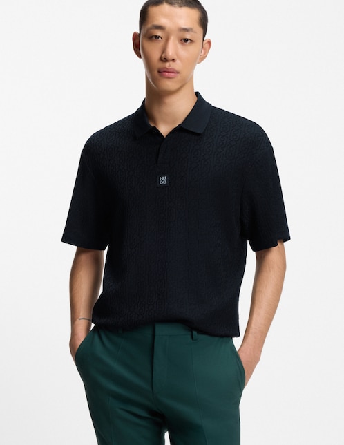 Playera tipo polo W25 para hombre