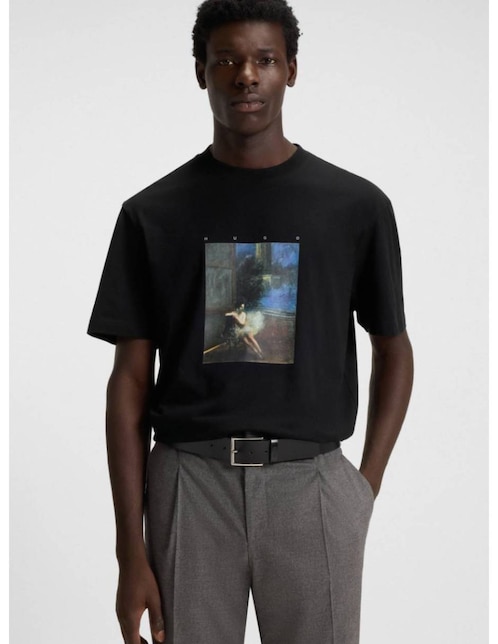 Playera Hugo cuello redondo para hombre