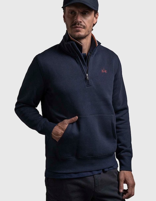 Suéter cuello con cierre para hombre 1