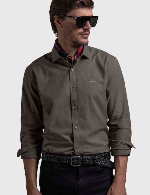 CAMISA LA MARTINA 192, CH, VERDE OLIVO