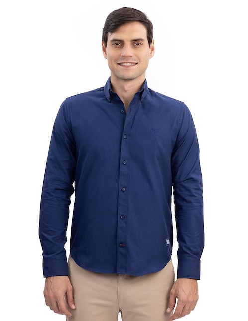 Camisa casual de algodón manga larga para hombre Camisa casual de algodón manga larga para hombre