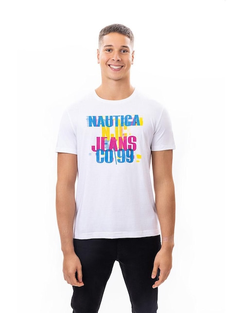 Playera Nautica Jeans cuello redondo para hombre