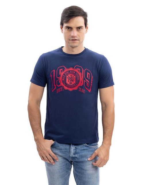 Playera cuello redondo para hombre