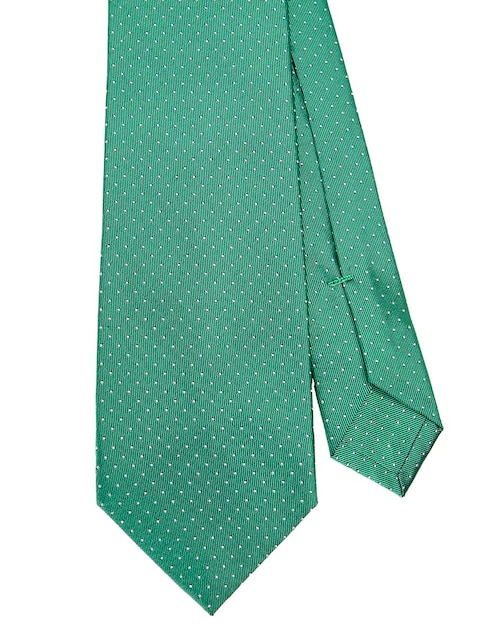 Corbata regular de seda estampado lunares para hombre 1