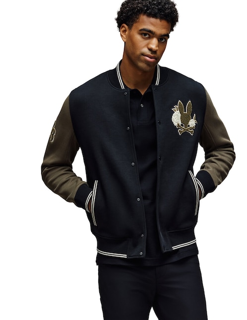 Chamarra bomber Psycho Bunny con bolsillos para hombre
