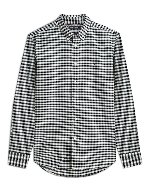 Camisa casual Tommy Hilfiger de algodón manga larga para hombre