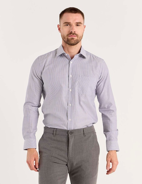 Camisa de vestir Scappino de algodón manga larga para hombre