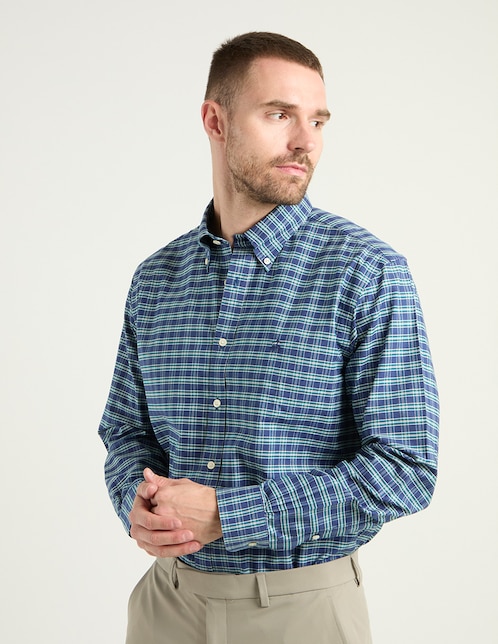 Camisa casual Brooks Brothers de algodón manga larga para hombre
