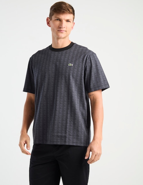 Playera Lacoste Monogram cuello redondo para hombre