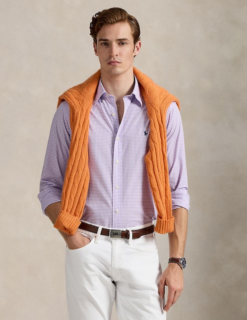 Camisa casual de algodón manga corta para hombre 1