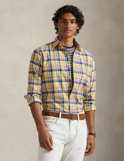 Camisa casual Polo Ralph Lauren manga larga para hombre