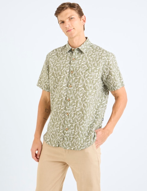 Camisa casual manga corta para hombre 1