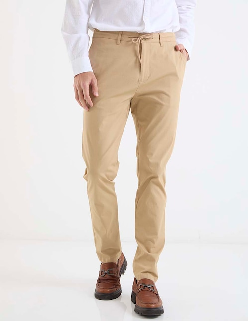 Pantalón chino slim de algodón para hombre 1