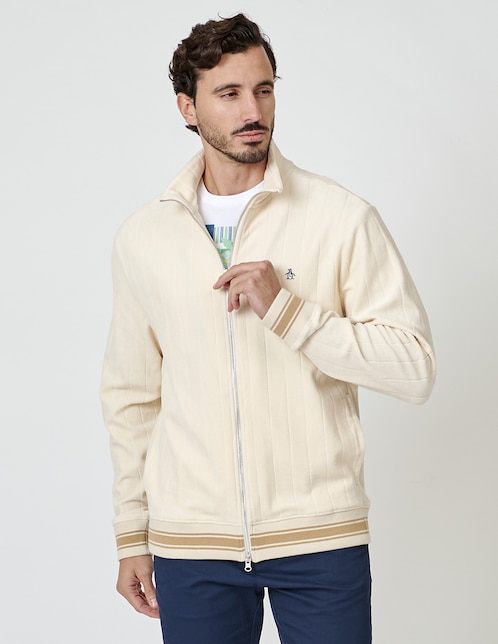 Chamarra casual Original Penguin de algodón con bolsillos para hombre