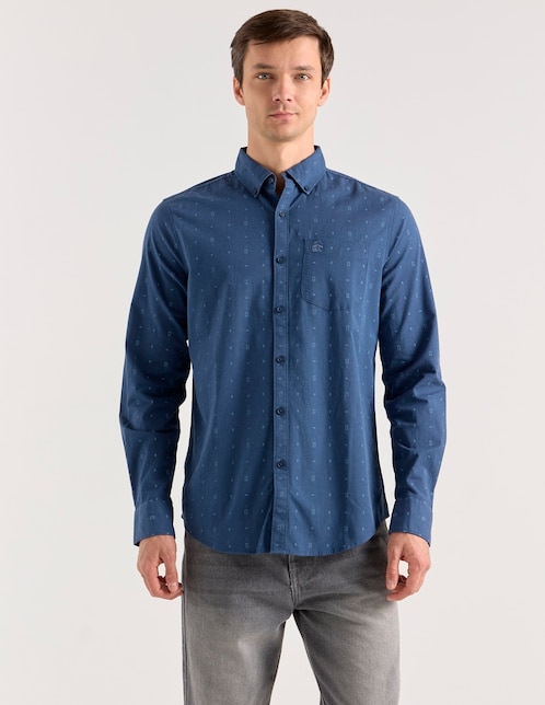 Camisa casual Original Penguin manga larga para hombre