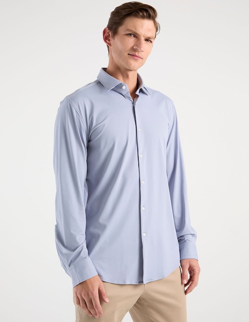 Camisa casual Hugo manga larga para hombre