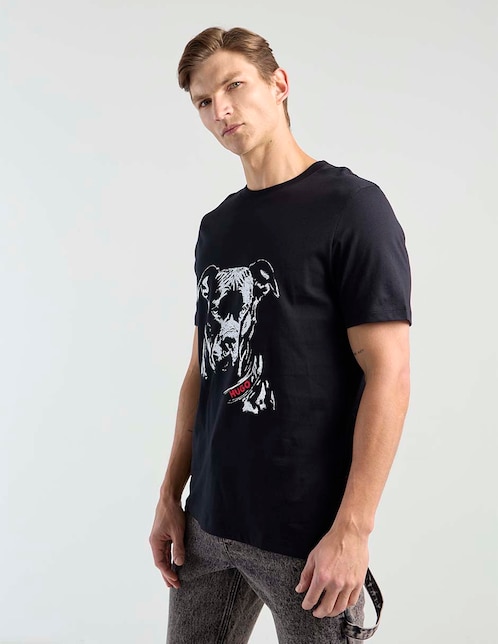 Playera Hugo cuello redondo para hombre