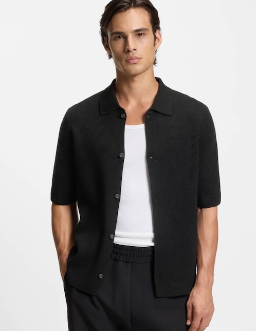 Sobrecamisa casual Hugo manga corta para hombre