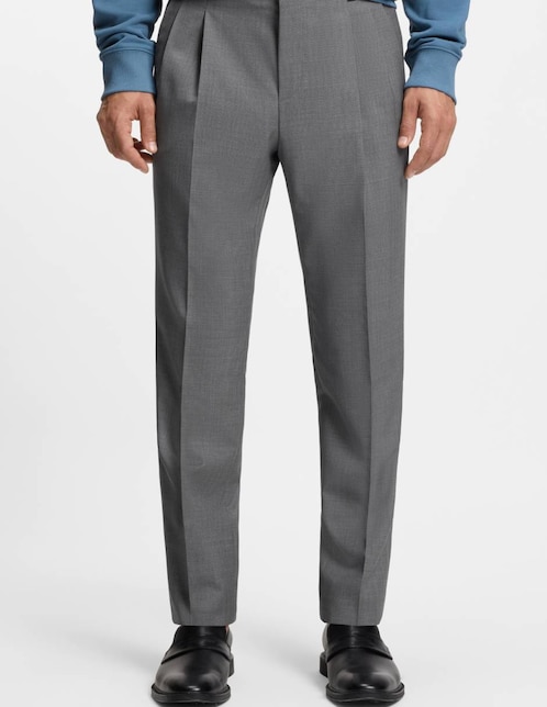 Pantalón bussines casual de vestir slim Hugo de lana para hombre