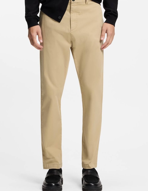 Pantalón casual slim Hugo de algodón para hombre