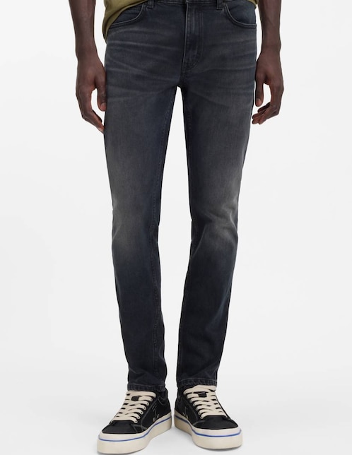 Jeans super skinny Hugo lavado medio para hombre