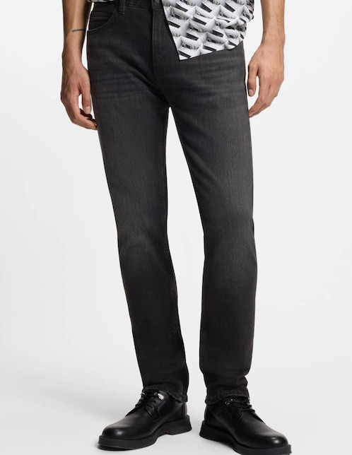 Jeans slim Hugo lavado medio para hombre