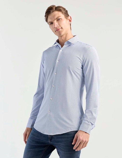 Camisa casual Hugo manga larga para hombre