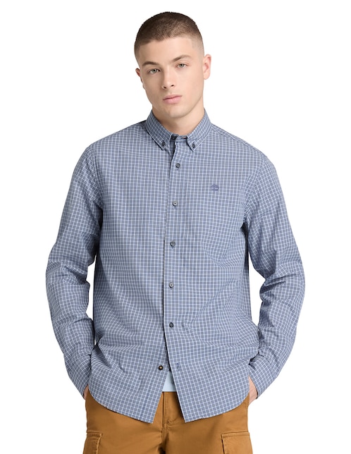 Camisa casual Timberland de algodón manga larga para hombre