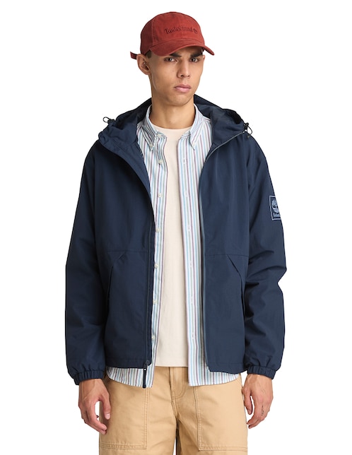 Chamarra casual Timberland impermeable con bolsillos para hombre