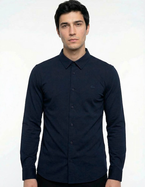 Camisa casual de algodón manga larga para hombre 1