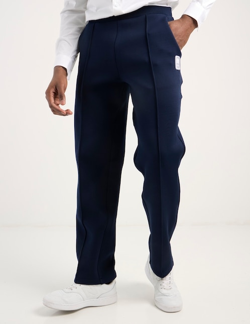 Pants regular con elástico para hombre 1